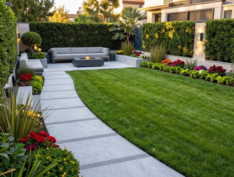 a vibrant landscaping paradise