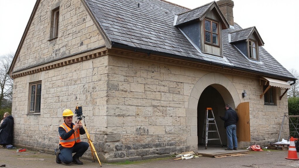 assess stone damp roof