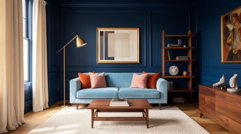 blue living room colors