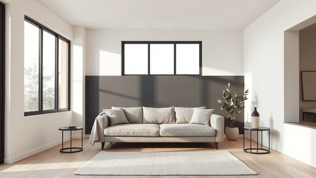 clean contrast with bold accents