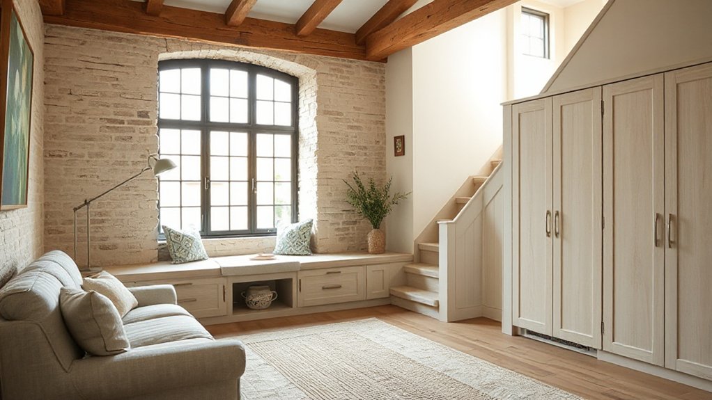 concealed Cotswold stone cottage storage solutions