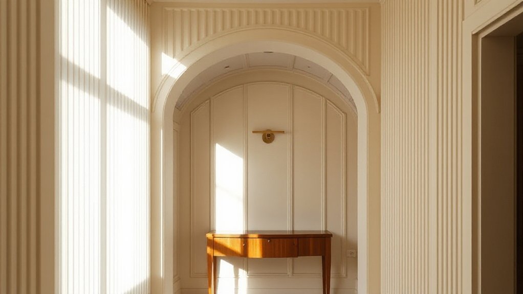 consistent fluted panel spacing