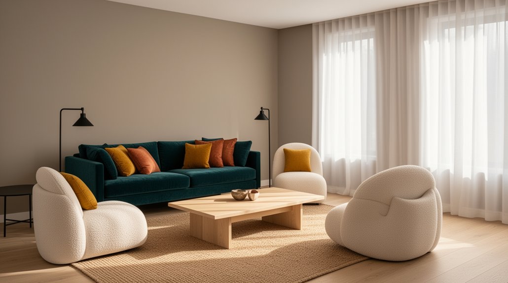 contemporary living room colors