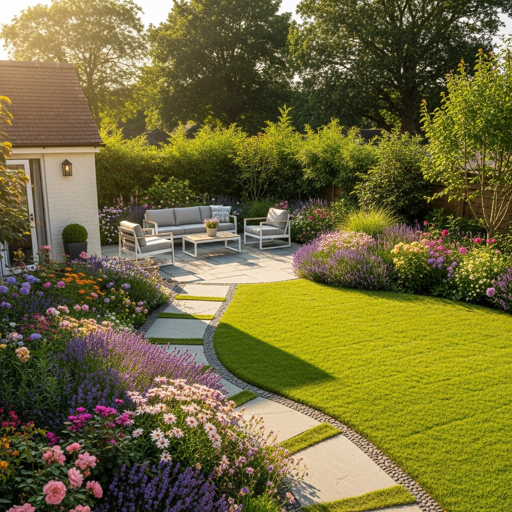 cozy outdoor seating area