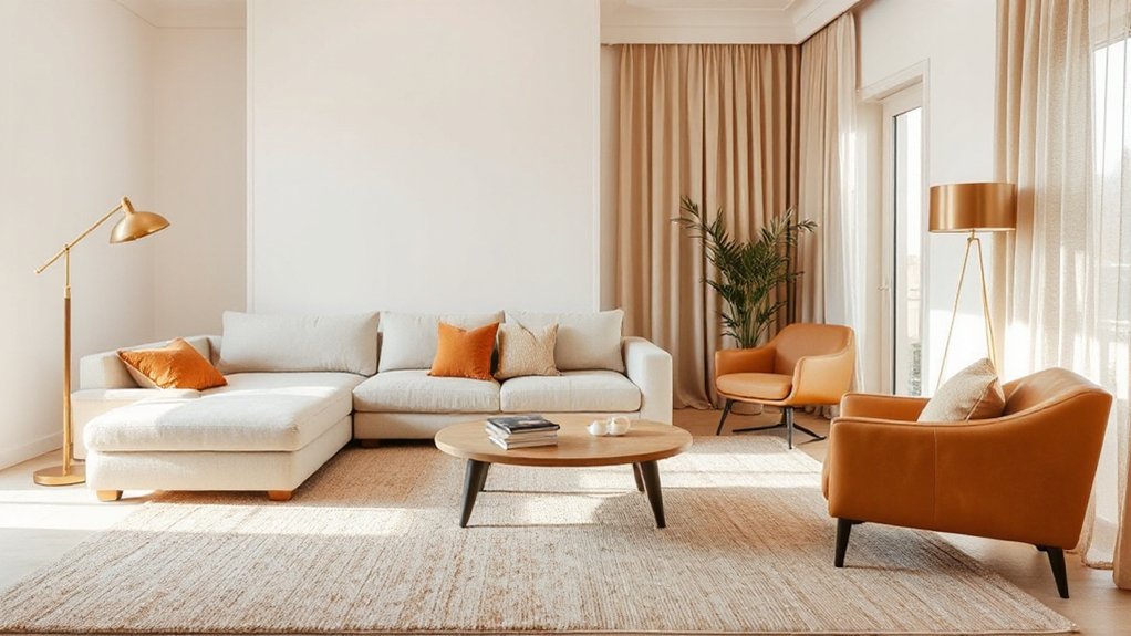 cozy modern neutral palette