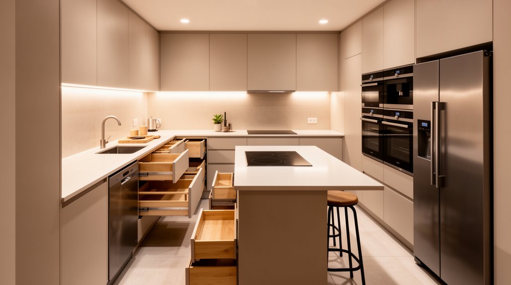 efficient kitchen without triangle