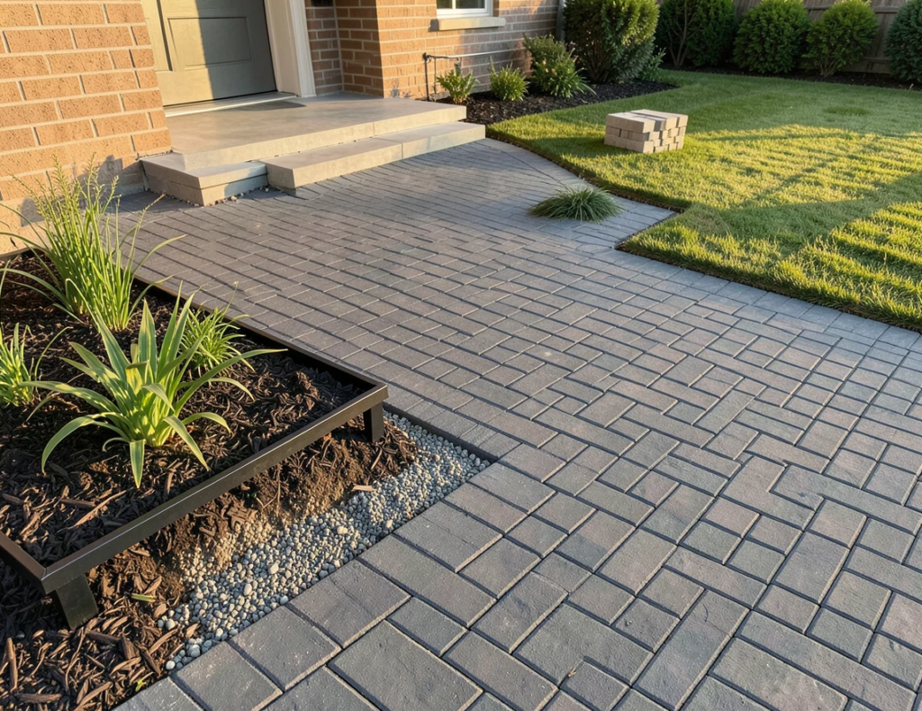 hardscaping project