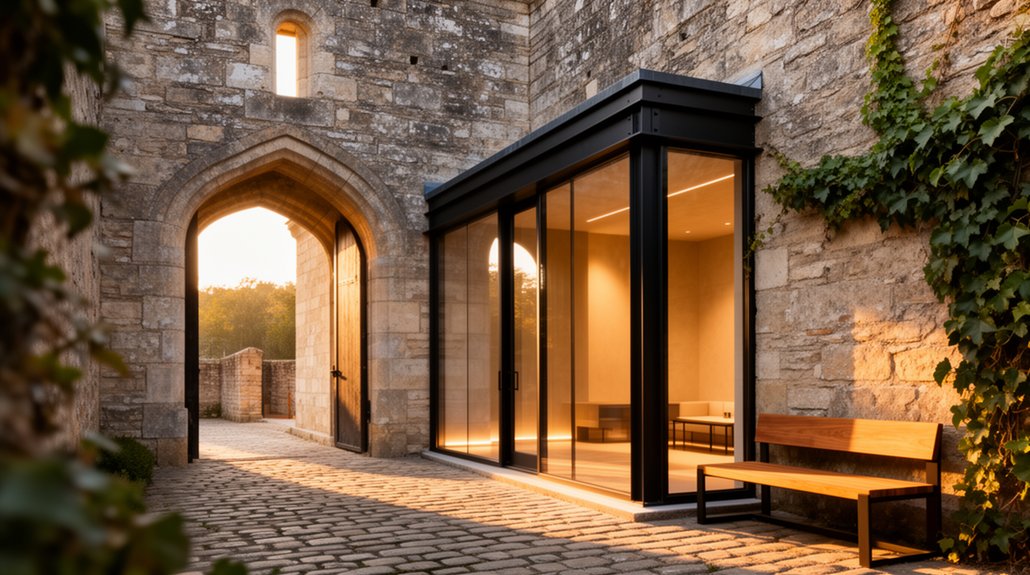 historic stone gatehouse renovation