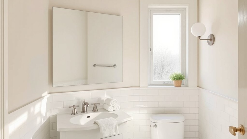 maximize bathroom mirror size