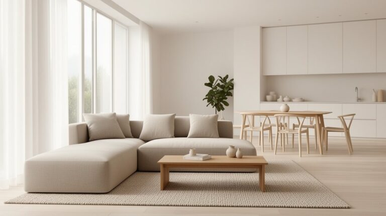 minimalist open plan design
