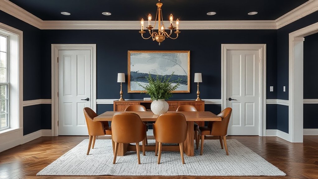 navy room color pairings