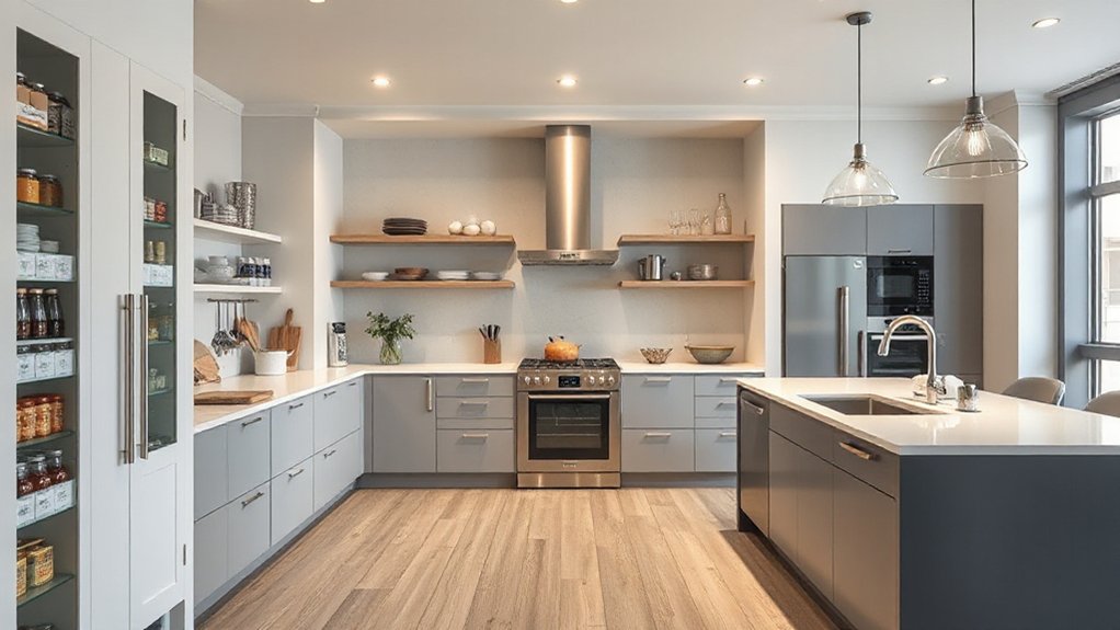 organized kitchen workflow zones