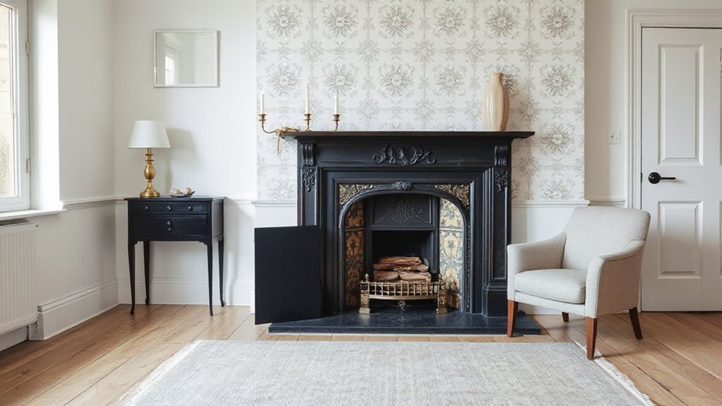 preserve a Victorian fireplace details