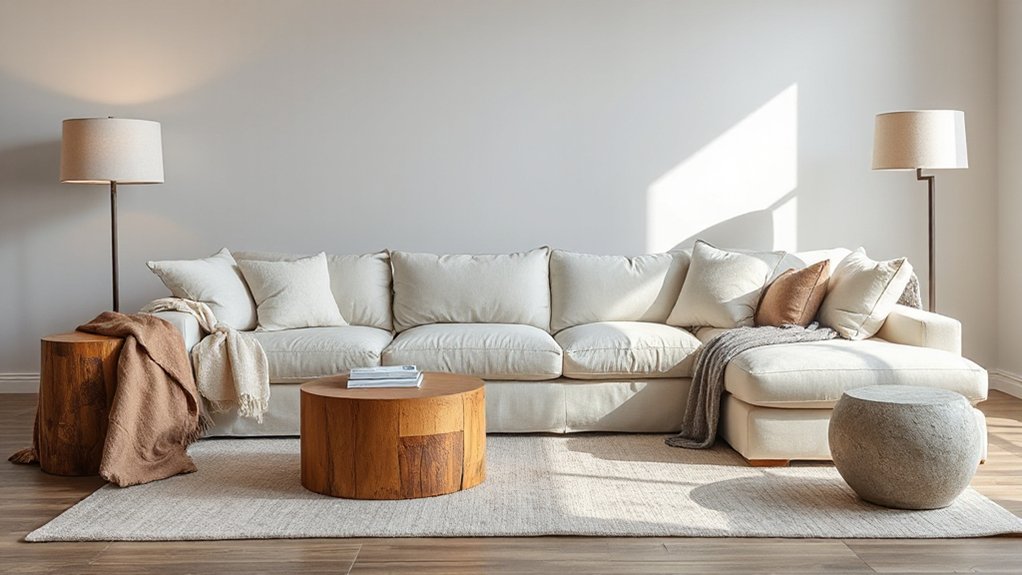 proportional oversized furniture lighting