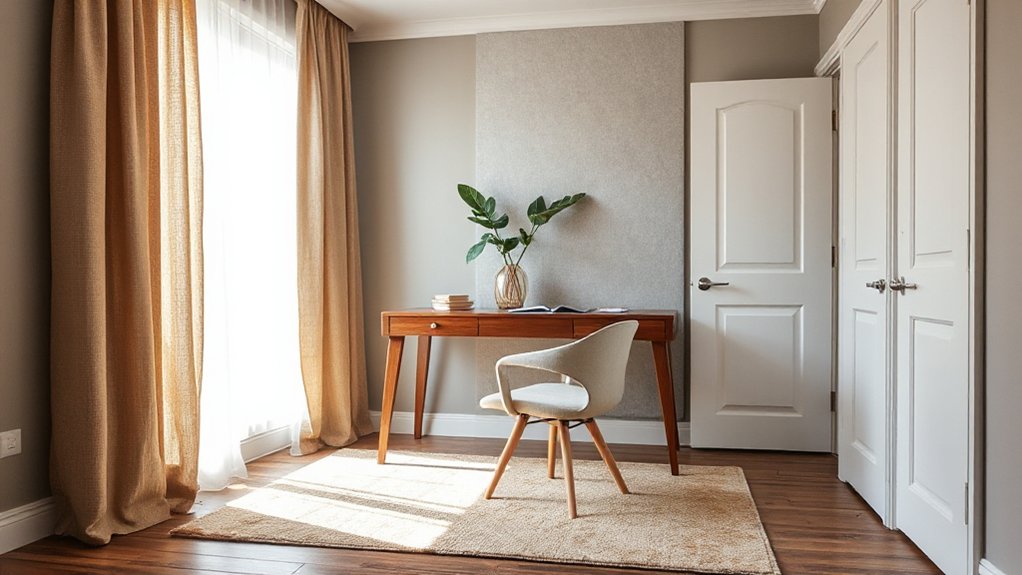 reduce noise with soft furnishings