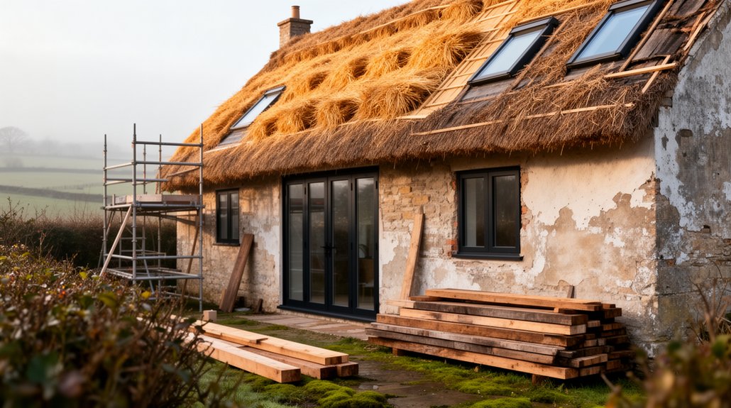 restoring historic thatched cottage