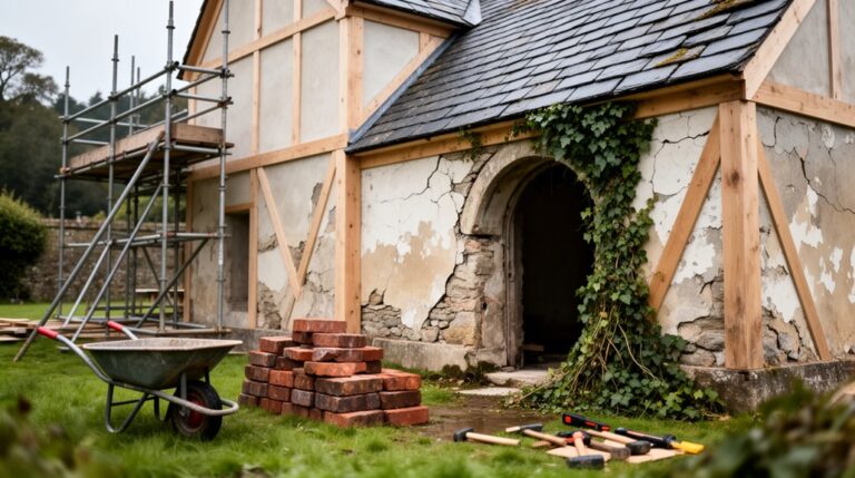 restoring old estate cottage