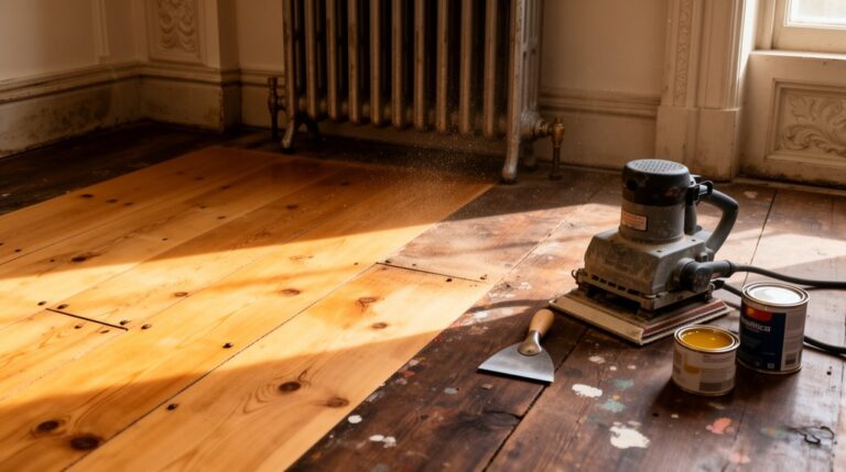 restoring vintage wooden flooring