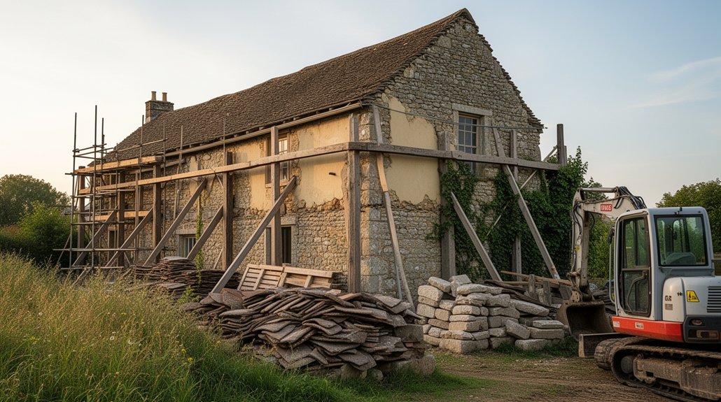 sensitive farmhouse restoration process