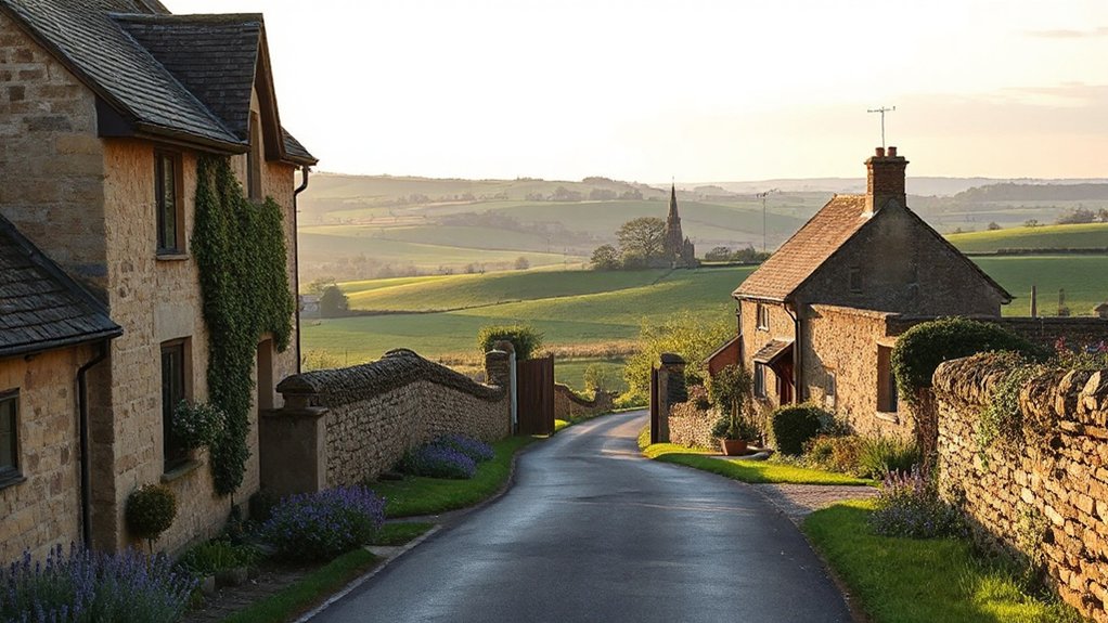 serene secluded village life