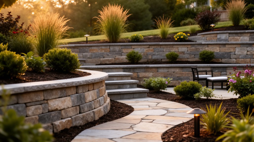 slope landscaping for resale