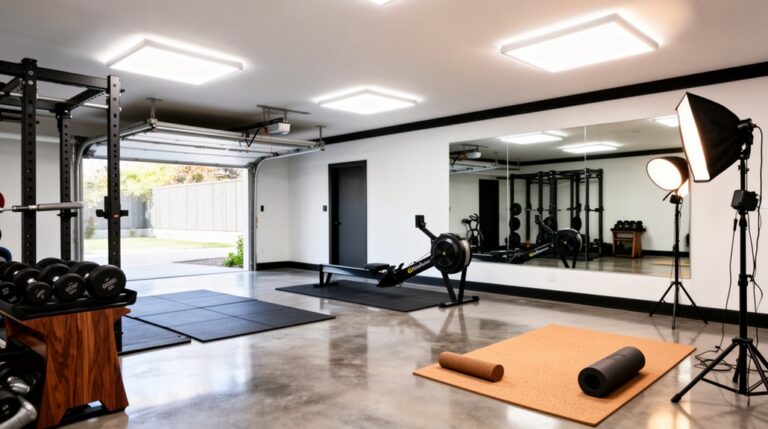 transforming garage into gym