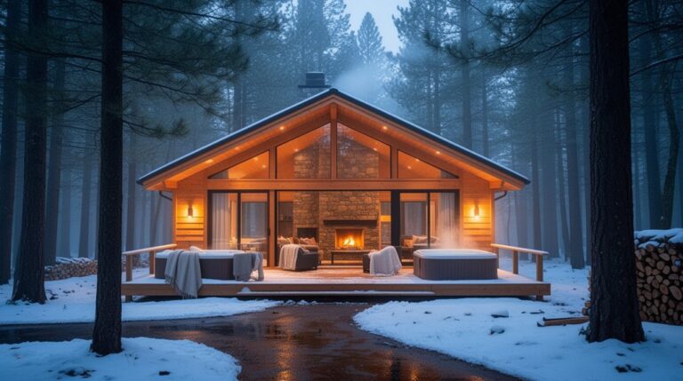 transforming rustic woodland retreat