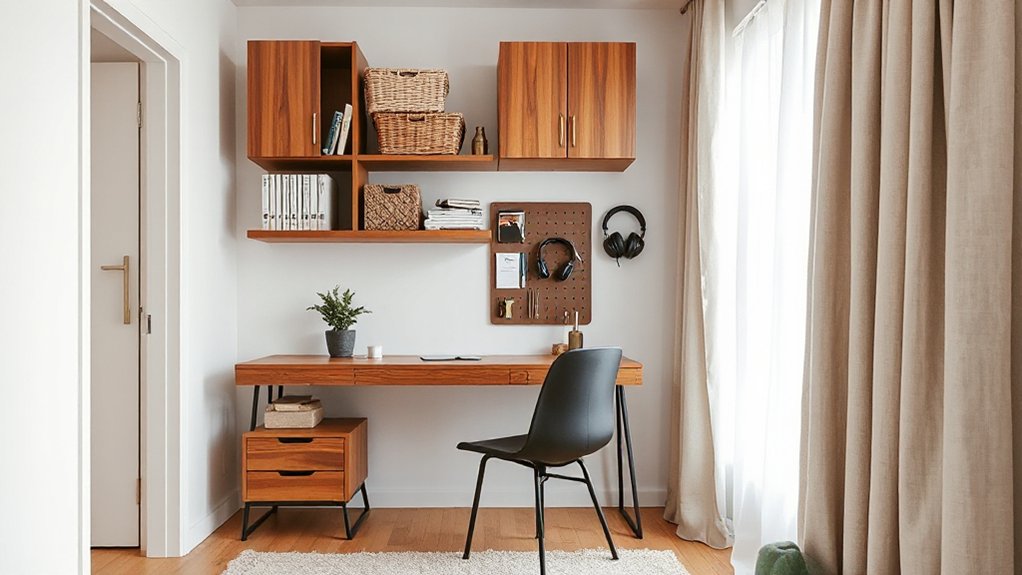 vertical storage maximizes space
