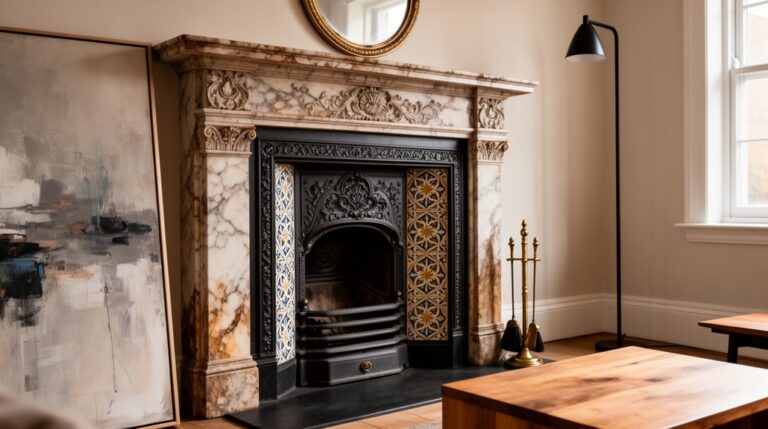 victorian fireplace styling ideas