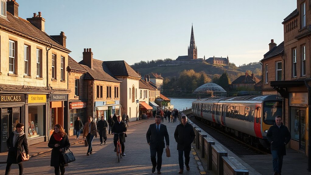 walkable historic commuter town