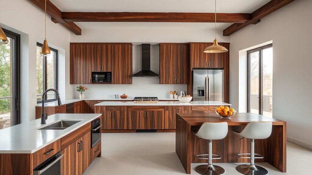 walnut pairs with versatile metals